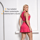 Conjunto Fitness Top Short Roupa Academia Feminino Treino – Pink
