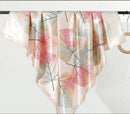Lenço de Cetim Estampado 90x90 – Pêssego