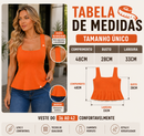 Blusa Regata Feminina em Tricô Modal com Modelagem Peplum Ajustada