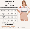 Blusa Estampada – Decote em V Branco