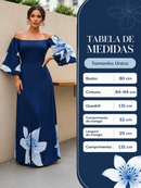 Vestido Feminino Estampado Evangelico Decote Quadrado