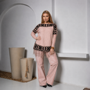 Poncho Manga Longa - Rose