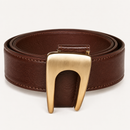 Cinto Feminino Fivele Dourado Aço Escovado