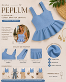 Blusa Regata Feminina em Tricô Modal com Modelagem Peplum Ajustada