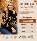 Blusa De Frio Feminina Manga Longa De Trico - Preto