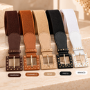 Kit 2 Cintos Femininos Elástico Ajustável Fino Elegante