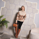 Blusa De Frio Feminina Manga Longa De Trico - Bege