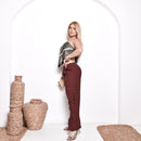 Lenço de Cetim Estampado 90x90 – Versátil e Fashion