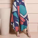 Conjunto Feminino Pantacourt Estampado em Viscolycra com Blusa Sem Manga Conforto e Elegância G GG Vermelho e Verde