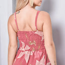 Vestido Longo Estampado  Alça M ao GG Verão  Rosa