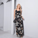 Vestido Longo Estampado Feminino Alça M ao GG Verão Preto