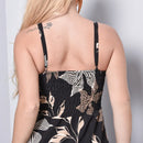 Vestido Longo Estampado Feminino Alça M ao GG Verão Preto