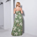 Vestido Longo Estampado Feminina Alça M ao GG Verão Verde