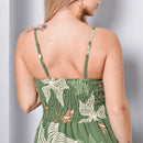 Vestido Longo Estampado Feminina Alça M ao GG Verão Verde