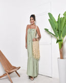 Vestido Longo Tomara que Caia com Amarração Verde