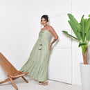 Vestido Longo Tomara que Caia com Amarração Verde