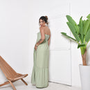 Vestido Longo Tomara que Caia com Amarração Verde