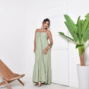 Vestido Longo Tomara que Caia com Amarração Verde