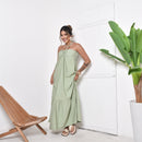 Vestido Longo Tomara que Caia com Amarração Verde