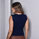 Blusa Regata Feminina em Tricô Modal