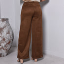 Calça Feminina Suede - Marrom