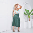 Blusa Feminina Regata  Estampada em Viscolinho Alça Trabalho Casual M G GG
