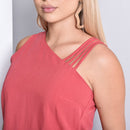 Blusa Alça Estilizada - Terracota