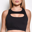 Conjunto Fitness Top Short Roupa Academia Feminino Treino - Preto