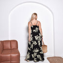Vestido Longo Estampado Tropical com Alças – Leve, Fresco e Perfeito para Dias Quentes