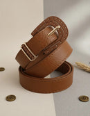 Cinto Feminino Com Fivela Em Detalhes Dourados Casual Gringa