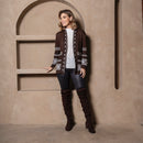 Cardigan de Tricô - Marrom