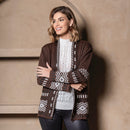 Cardigan de Tricô - Marrom