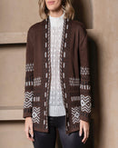 Cardigan de Tricô - Marrom
