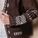 Cardigan de Tricô - Marrom