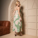 Vestido Midi Floral Verde
