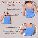 Vestido Longo Plus Azul