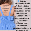 Vestido Longo Plus Azul