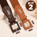 Kit 2 Cintos Femininos Elástico Ajustável Fino Elegante