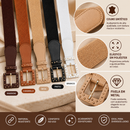 Kit 2 Cintos Femininos Elástico Ajustável Fino Elegante