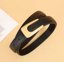 Cinto Feminino Fivele Dourado Aço Escovado