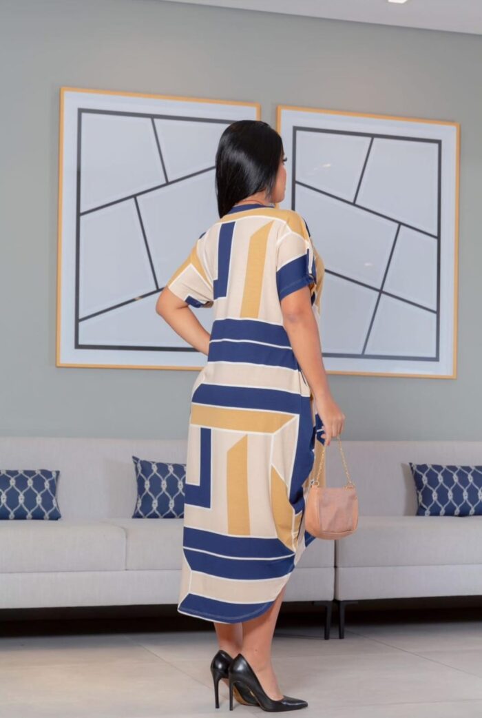 vestido mullet de malha