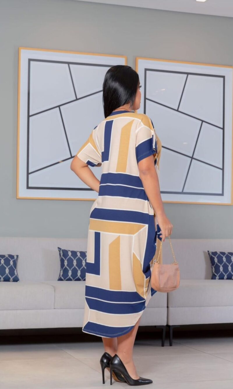 vestido mullet de malha