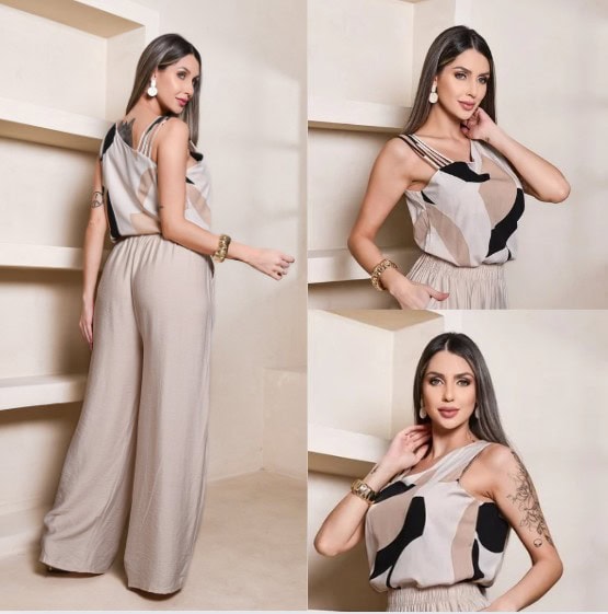 blusa de alça estilizada