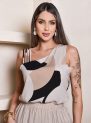 blusa de alça estilizada