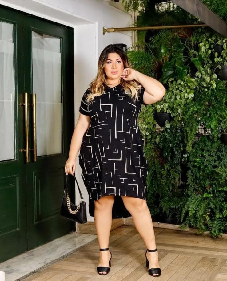 vestido mullet de malha