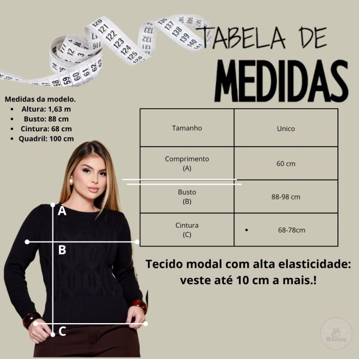blusa modal – preta blusa modal – preta