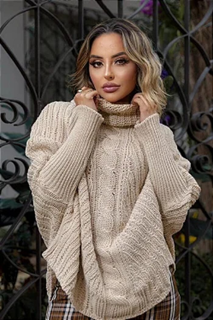 blusa poncho tricô blusa poncho tricô