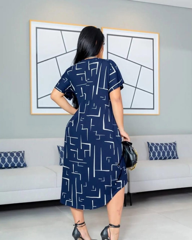 vestido mullet de malha