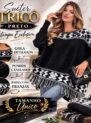 blusa poncho de tricô