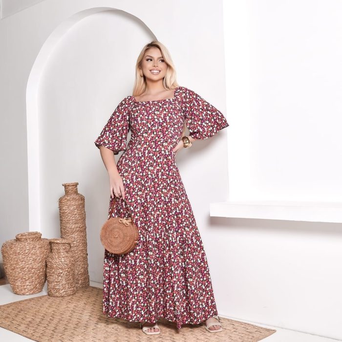 vestido decote quadrado vestido decote quadrado